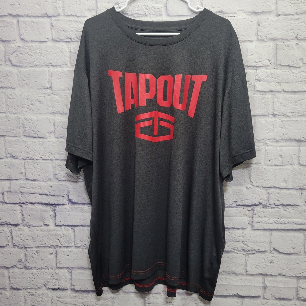 Tapout Mens Logo Tshirt Sz 4XL Big Tall Spellout MMA Y2K Streetwear Martial Arts